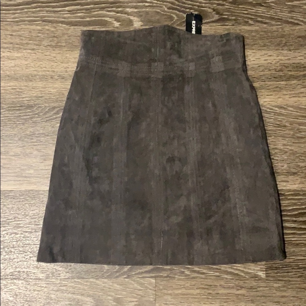 NWT Express suede mini skirt